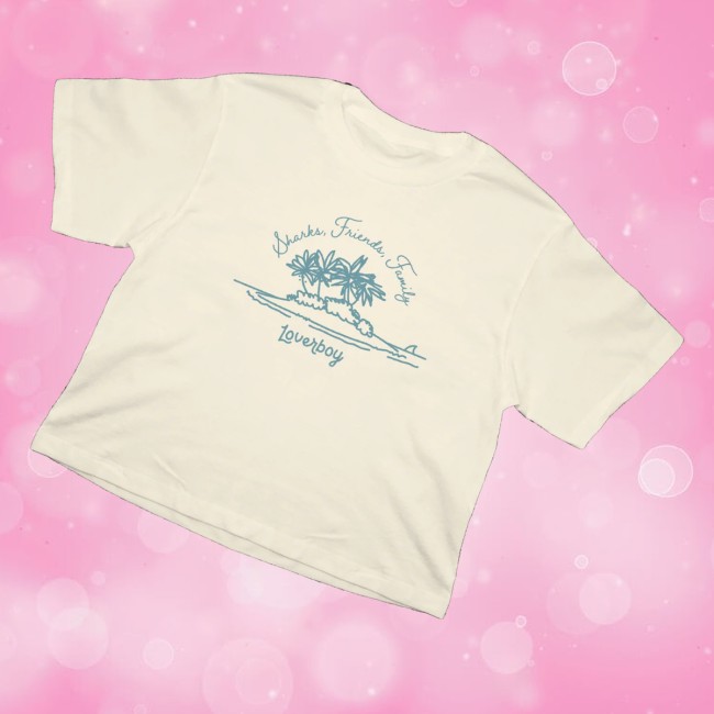 Loverboy Merch Store Sharks, Friends, Family Classic Crop 3 Loverboy Merch Store Sharks, Friends, Family Classic Crop