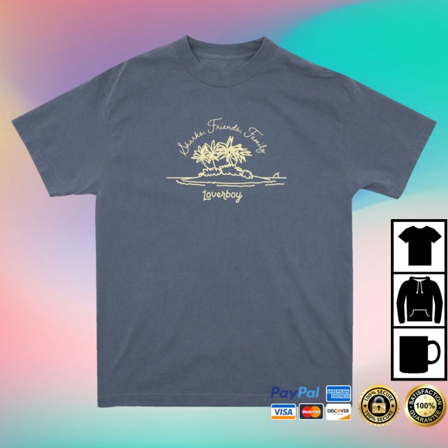 Loverboy Merch Store Sharks, Friends, Family Classic Tee 2 Loverboy Merch Store Sharks, Friends, Family Classic Tee