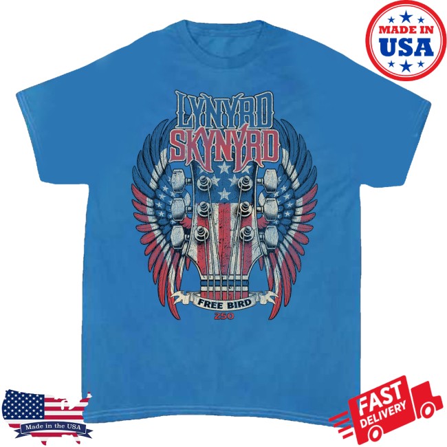 Lynyrd Skynyrd Merch Store Red White And Blue 250 Tee