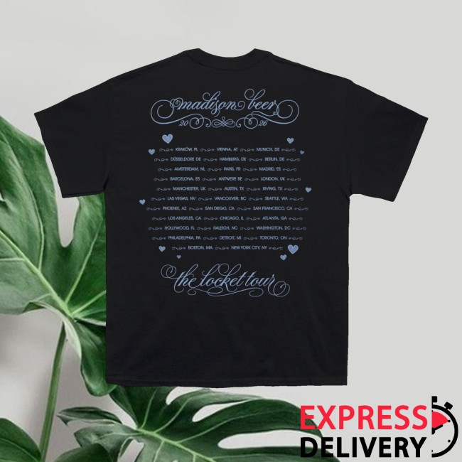 Madison Beer Merch Store Locket Tour Black Shirt 3 Madison Beer Merch Store Locket Tour Black Shirt