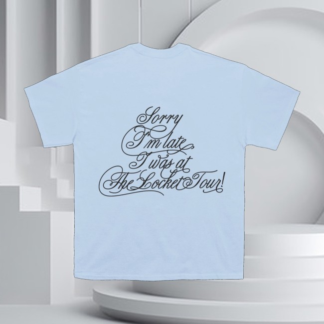 Madison Beer Merch Store Locket Tour Light Blue Tee 3 Madison Beer Merch Store Locket Tour Light Blue Tee