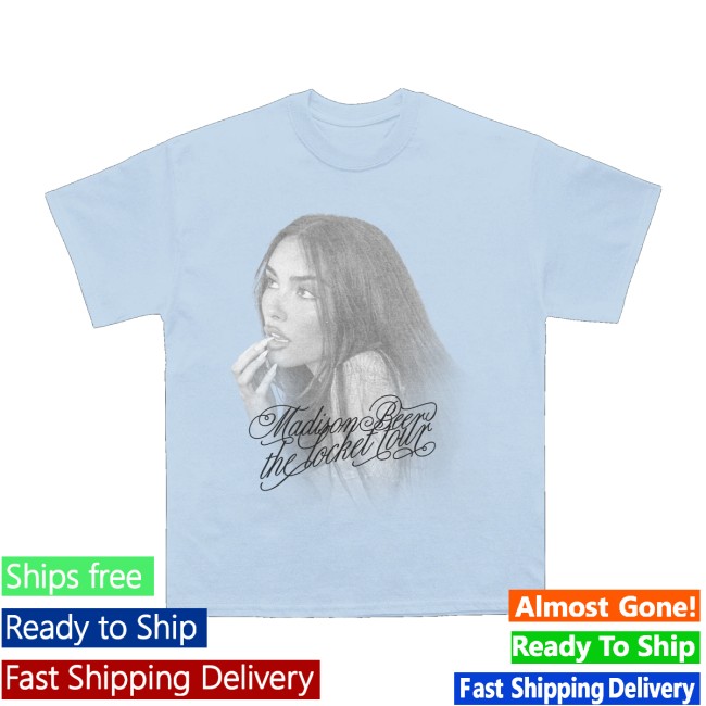 Madison Beer Merch Store Locket Tour Light Blue Tee 4 Madison Beer Merch Store Locket Tour Light Blue Tee