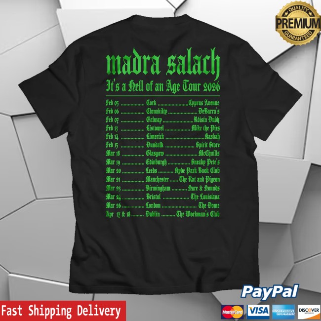 Madra Salach Merch Store Black & Green Spring 2026 Tour Shirt 4 Madra Salach Merch Store Black & Green Spring 2026 Tour Shirt