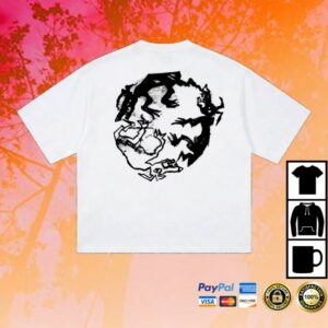 Madra Salach Merch Store White & Black Logo Shirt