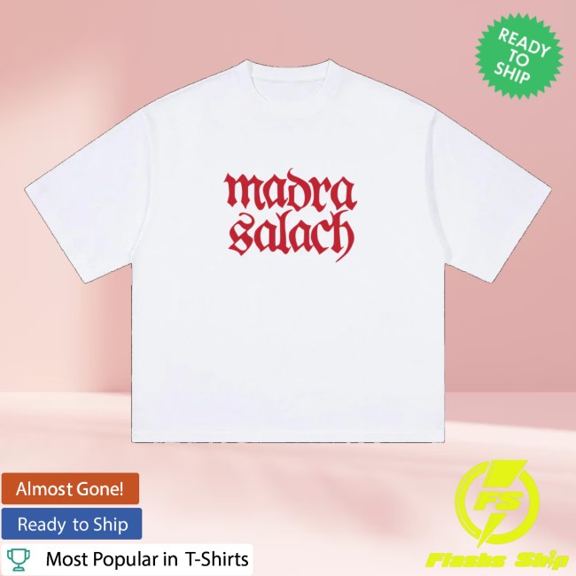 Madra Salach Merch Store White & Red Logo Shirt 3 Madra Salach Merch Store White & Red Logo Shirt