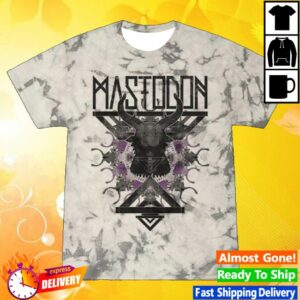 Mastodon Merch Store Swirl Silhouette Crystal Silver Tee