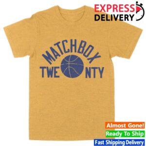 Matchbox Twenty Merch Store Basketball Yellow Tee
