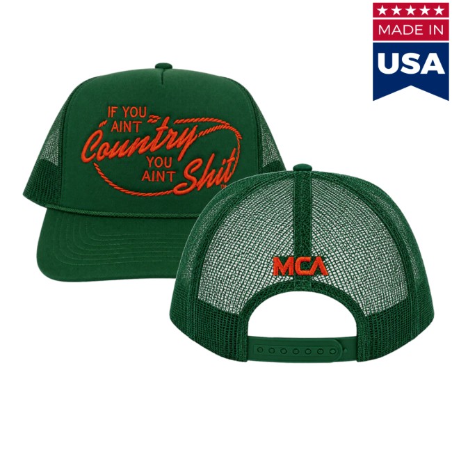 Mca Store Merch Mca X N.B. Goods - If You Ain't Country Green Hat 5 Mca Store Merch Mca X N.B. Goods - If You Ain't Country Green Hat
