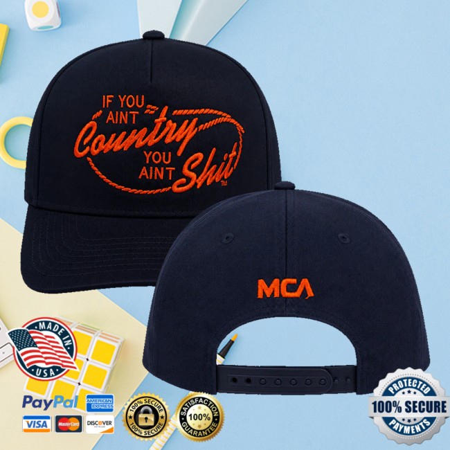 Mca Store Merch Mca X N.B. Goods - If You Ain't Country Navy Hat 5 Mca Store Merch Mca X N.B. Goods - If You Ain't Country Navy Hat