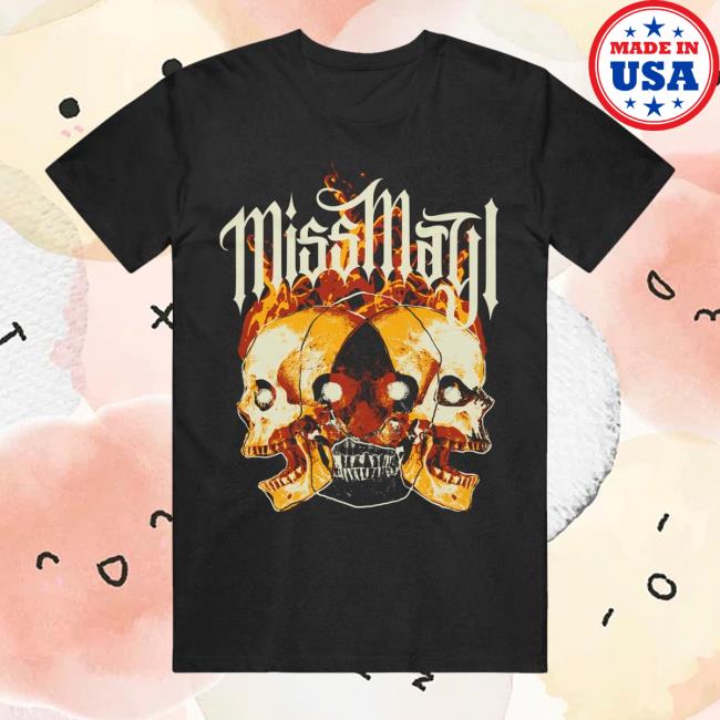 Merchnow Store Shop Miss May I Flaming Skulls Black T-Shirt 2 Merchnow Store Shop Miss May I Flaming Skulls Black T-Shirt