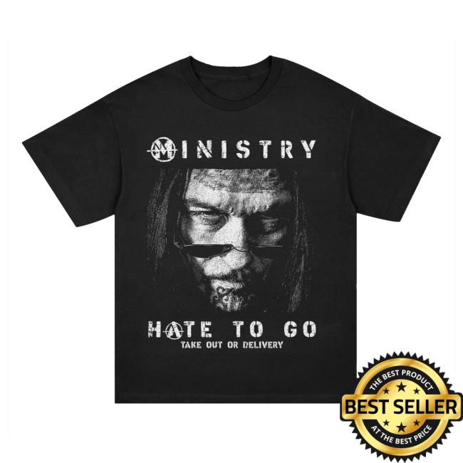 Ministry Merch Store Hate To Go Cover T-Shirt 2 Ministry Merch Store Hate To Go Cover T-Shirt