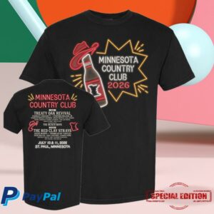 Minnesota Yacht Club Festival Merch Store Shop Neon Lineup Tee