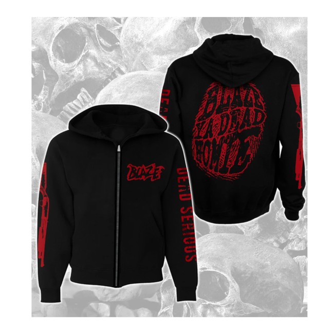 Mnestore Merch Store Blaze Dead Serious Logos Zip-Up Hoodie 2 Mnestore Merch Store Blaze Dead Serious Logos Zip-Up Hoodie
