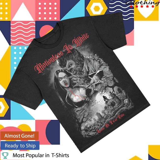 Motionless In White Merch Store Love At First Bite T-Shirt Black 4 Motionless In White Merch Store Love At First Bite T-Shirt Black