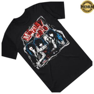 Motley Crue Merch Shop Punk Collage Tee