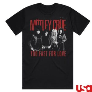 Motley Crue Merch Shop Too Fast For Love Photo Tee