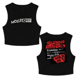 Motley Crue Merch Store Hollywood Takeover Crop Tank