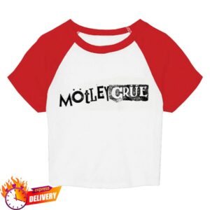 Motley Crue Merch Store Hollywood Takever Crop Raglan