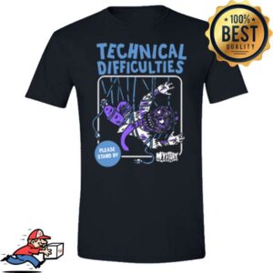 Mystery Wrestling Store Merch Technical Difficulties Shirt