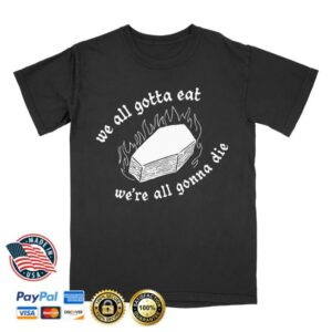 Mythical Merch Store Last Meals Coffin Tee Black