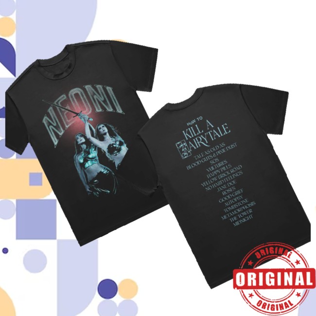 Neoni Store Merch Tracklist Photo Tee 3 Neoni Store Merch Tracklist Photo Tee