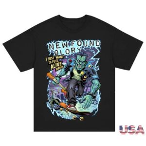 New Found Glory Merch Store Shop Feel Alive T-Shirt (Black)