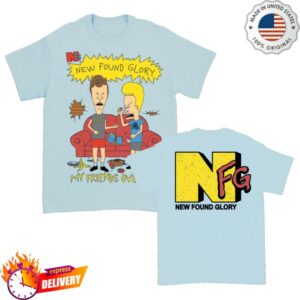 New Found Glory Store Merch Knuckleheads T-Shirt (Light Blue)