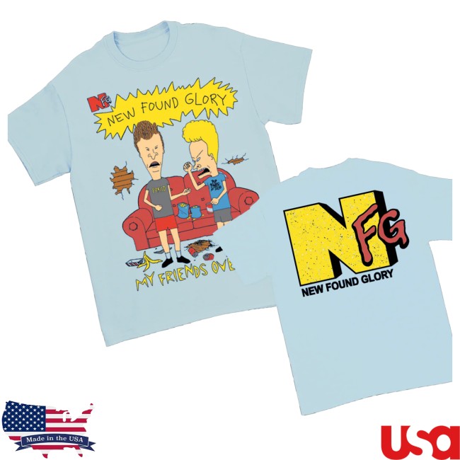 New Found Glory Store Merch Knuckleheads T-Shirt (Light Blue) 3 New Found Glory Store Merch Knuckleheads T-Shirt (Light Blue)