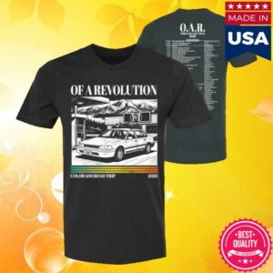 Oar Merch Store Colorado Road Trip 2026 Tour Tee