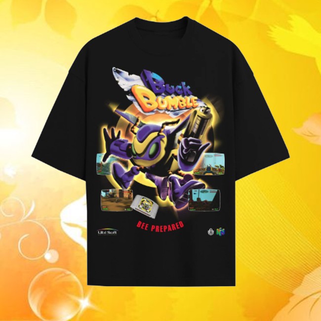 Oceandust Merch Store Video Games 'Buck Bumble' Shirt 2 Oceandust Merch Store Video Games 'Buck Bumble' Shirt