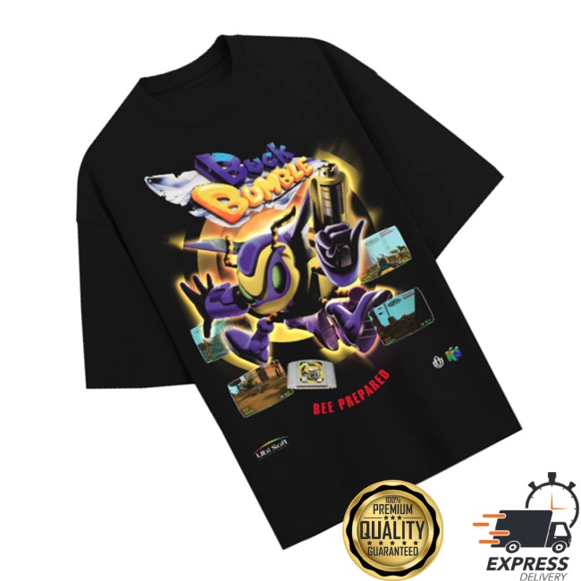 Oceandust Merch Store Video Games 'Buck Bumble' Shirt 3 Oceandust Merch Store Video Games 'Buck Bumble' Shirt