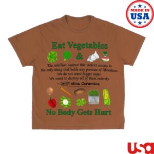 Online Ceramics Merch Shop Eat Vegetables Shirt
