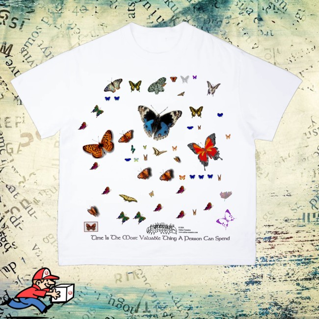 Online Ceramics Merch Shop Time Is The Most Valuable Thing A Person Can Spend White Shirt