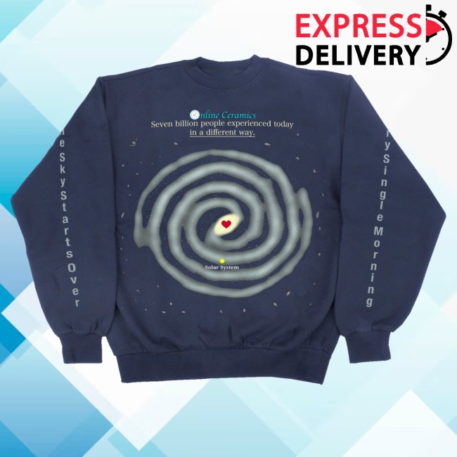 Online Ceramics Merch Store Every Single Day Navy Fleece Crewneck