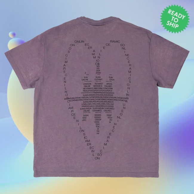 Online Ceramics Merch Store Maybe The Moon Hand Dipped Quail Tee