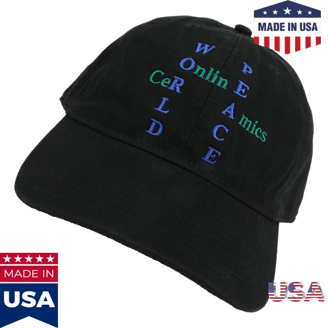 Online Ceramics Merch Store World Peace Black Hat