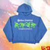 Online Ceramics Store Merch Shop Dancing Frogs Blue Hoodie