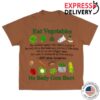 Online Ceramics Store Merch Shop Eat Vegetables Rust Tee