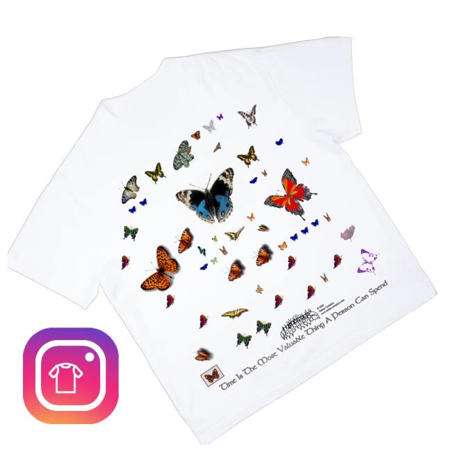 Online Ceramics Store Merch Shop Time Is The Most Valuable Thing A Person Can Spend White Tee