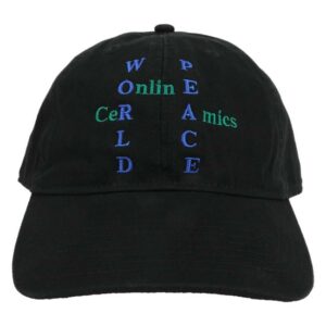 Online Ceramics Store Merch Shop World Peace Black Hat