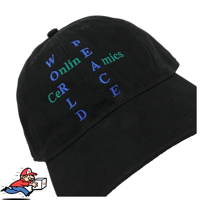 Online Ceramics Store Merch Shop World Peace Black Hat