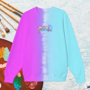 P!Nk Merch Store Split Tie Dye Sweatshirt