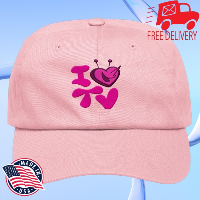 Paperboxmart Merch Store I Love Tv Pink Hat 2 Paperboxmart Merch Store I Love Tv Pink Hat