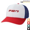 Pbr Shop Merch Pbr 3D Text Logo Foam Trucker Hat Red White &Blue 6 Pbr Shop Merch Pbr 3D Text Logo Foam Trucker Hat Red White & Blue
