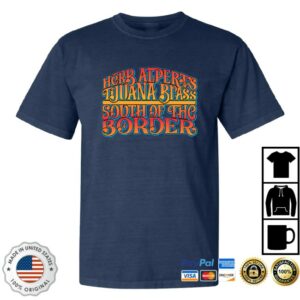 Port Merchandise Store Merch Herbalpert South Of The Border T - Midnight Blue