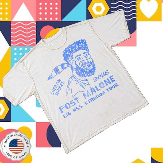 Post Malone Merch Shop Post Malone X Cheatin Snakes White Shirt 3 Post Malone Merch Shop Post Malone X Cheatin Snakes White Shirt