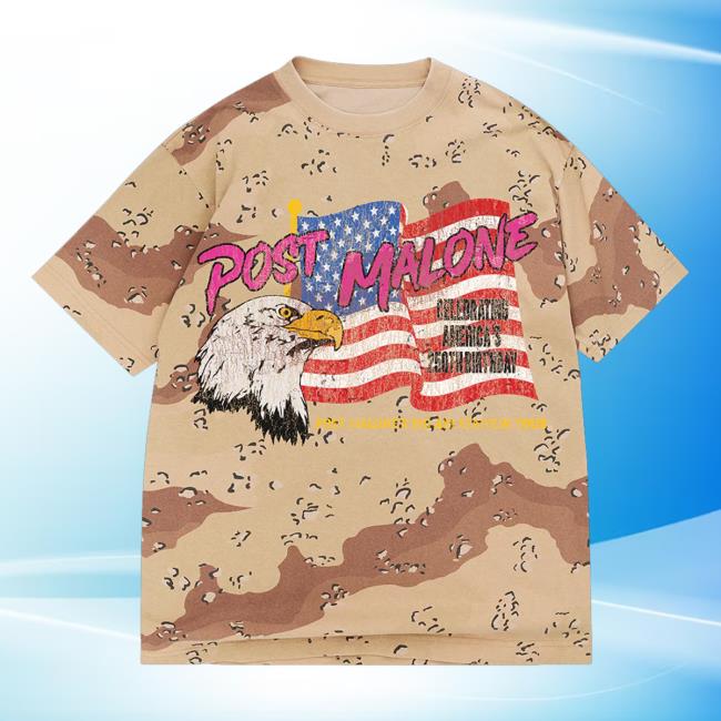 Post Malone Merch Store Big Ass Stadium Tour Desert Camo Tee 2 Post Malone Merch Store Big Ass Stadium Tour Desert Camo Tee