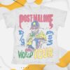 Post Malone Merch Store Big Ass World Tour Illustrated T-Shirt
