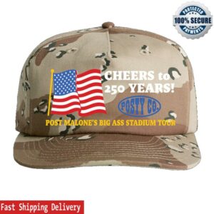 Post Malone Merch Store Posty Co. Flag Hat
