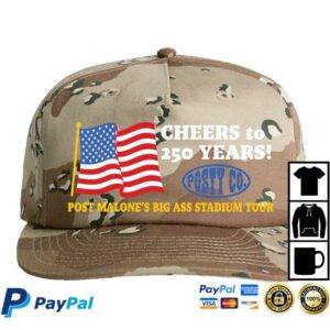 Post Malone Merch Store Posty Co. Flag Hat